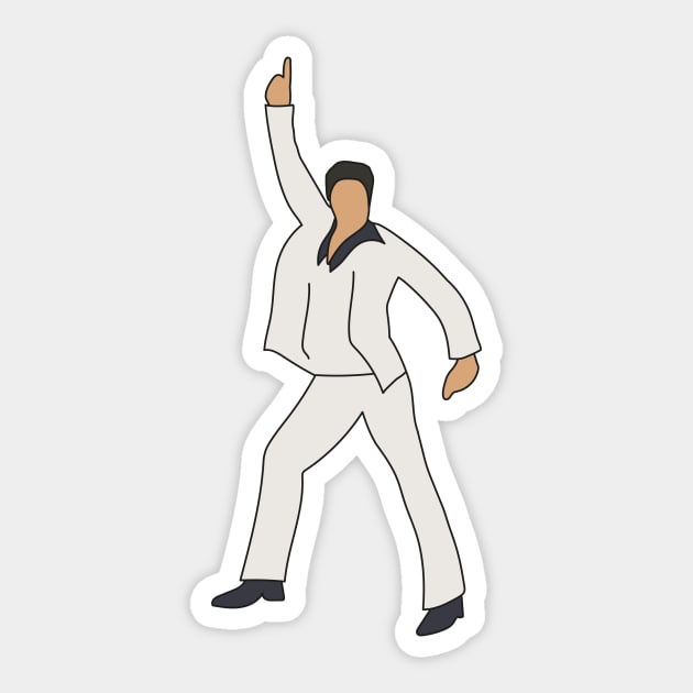 Saturday Night Fever Disco John Travolta Emoji Sticker by popmoments